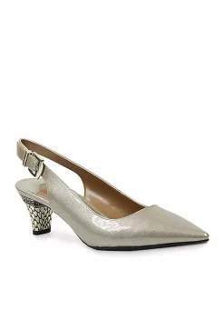 J Reneé Mayetta Pearlized Patent Sling Back Pump -Cheap J Reneé Store Belk 417